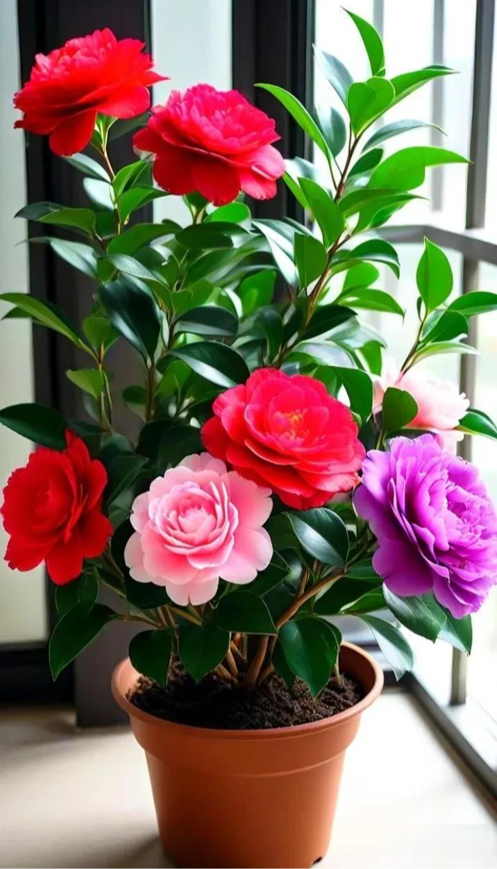 赤丹茶花