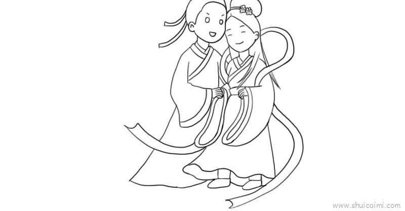 牛郎织女简笔画