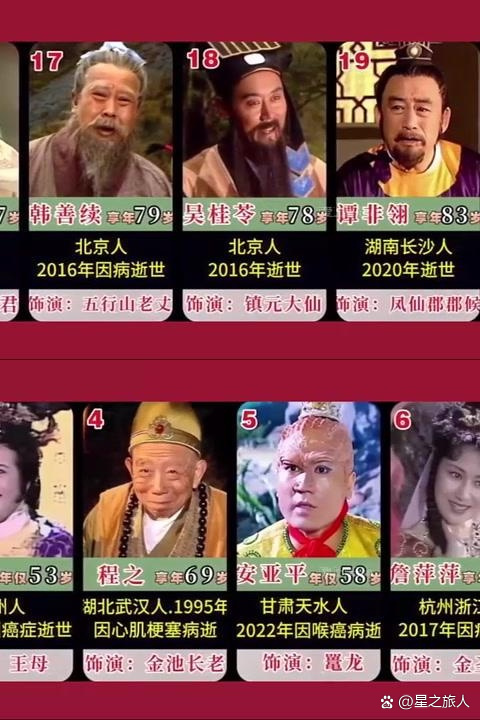 西纪行归天演员