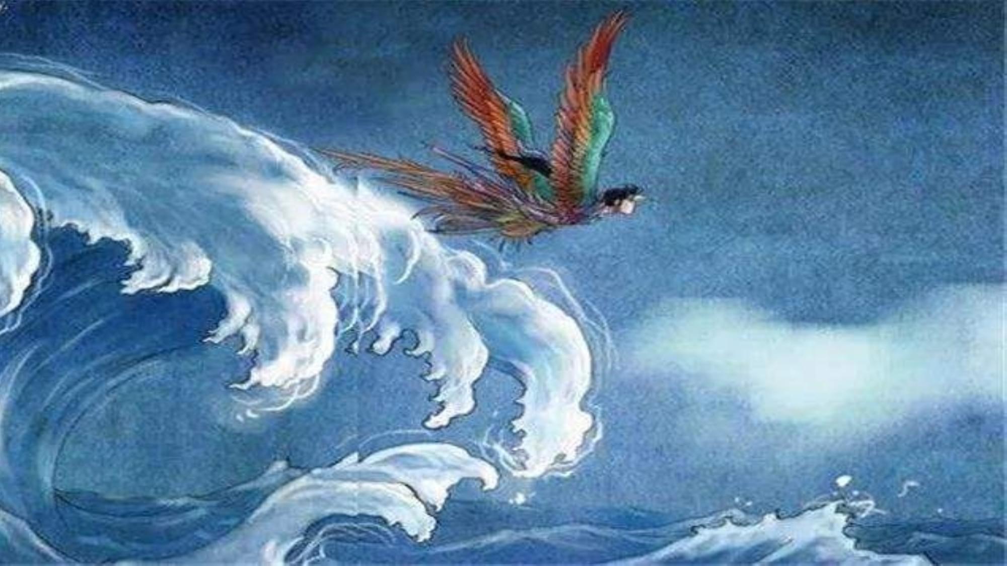 精卫填海动画片