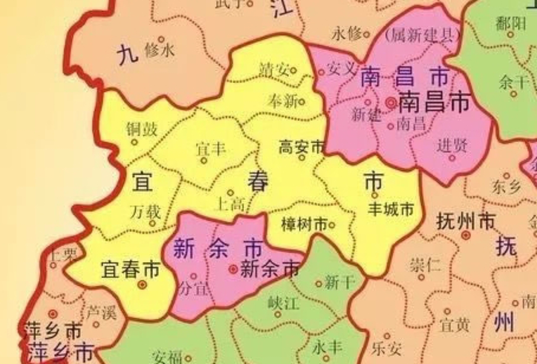 江西省高安市舆图