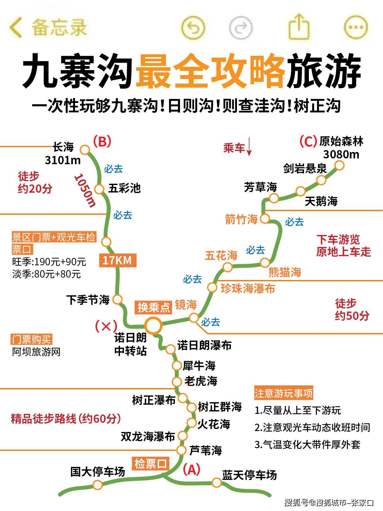 九寨沟破费几何钱